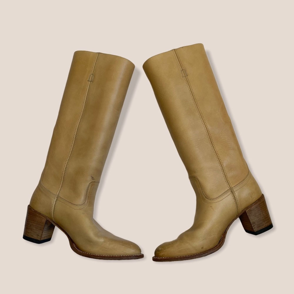 Frye western style knee high boots